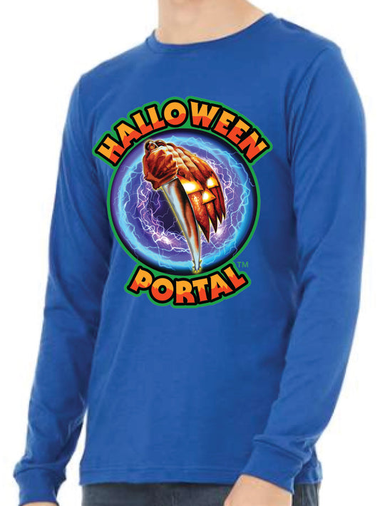 Halloween Portal Logo Men’s Longsleeve Shirt – Royal Blue